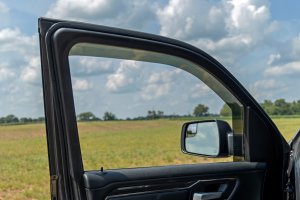 Ram 1500 TRX Side Window Deflectors - Rough Country - In Channel Rain Guard - '21-'24